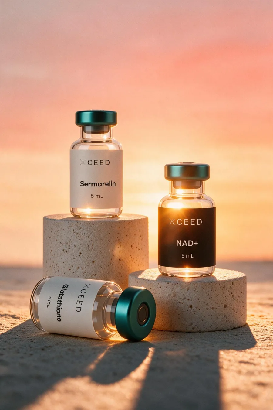 XCeed peptide vials — the range